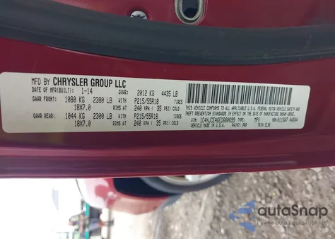 2014 Jeep Compass High Altitude из США, поврежденный, VIN 1C4NJCEA6ED680699